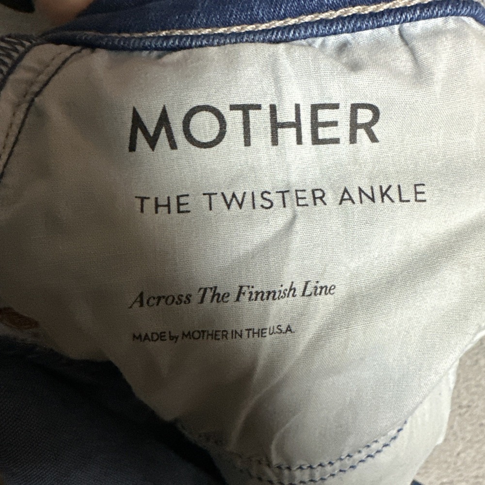 Mother The Twister Ankle Jeans Women's 29 Across The Finnish Line Denim Wide Leg - Picture 5 of 15
